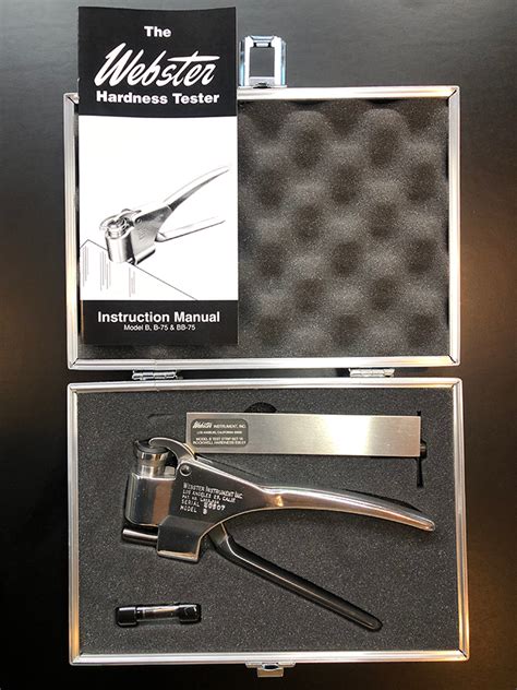 webster hardness tester model b|webster hand held hardness tester.